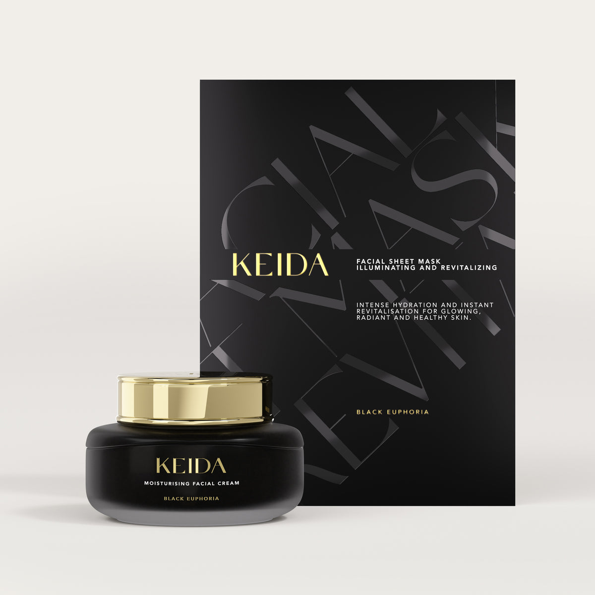 Black Euphoria Anti-Wrinkle Hydrating Skincare Set – 3-Piece Routine